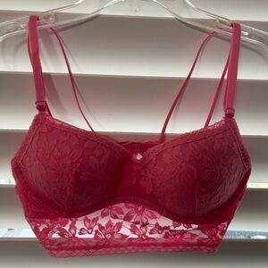 Victoria Secret Pink Lace Bralette in Pink